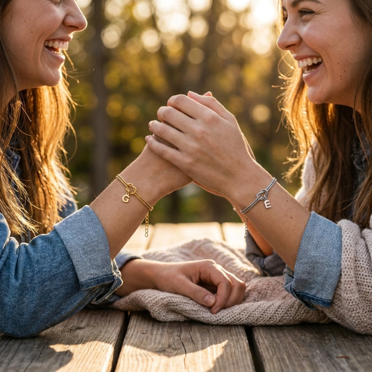 Forever Knot Bracelet with Initial Charm
