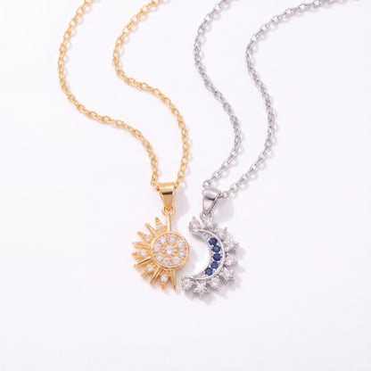 Sun and Moon Matching Necklace